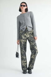 Vintage Camo Straight Leg Pants - Stylish & Comfy, Pants, $ 75.00, A Moment Of Now™